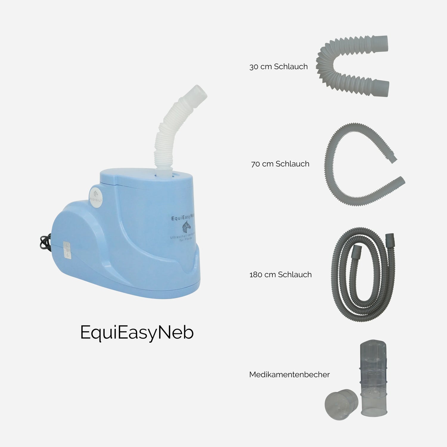 EquiEasyNeb | Ultraschall-Vernebler für Pferde-Inhalator | PEGASALT