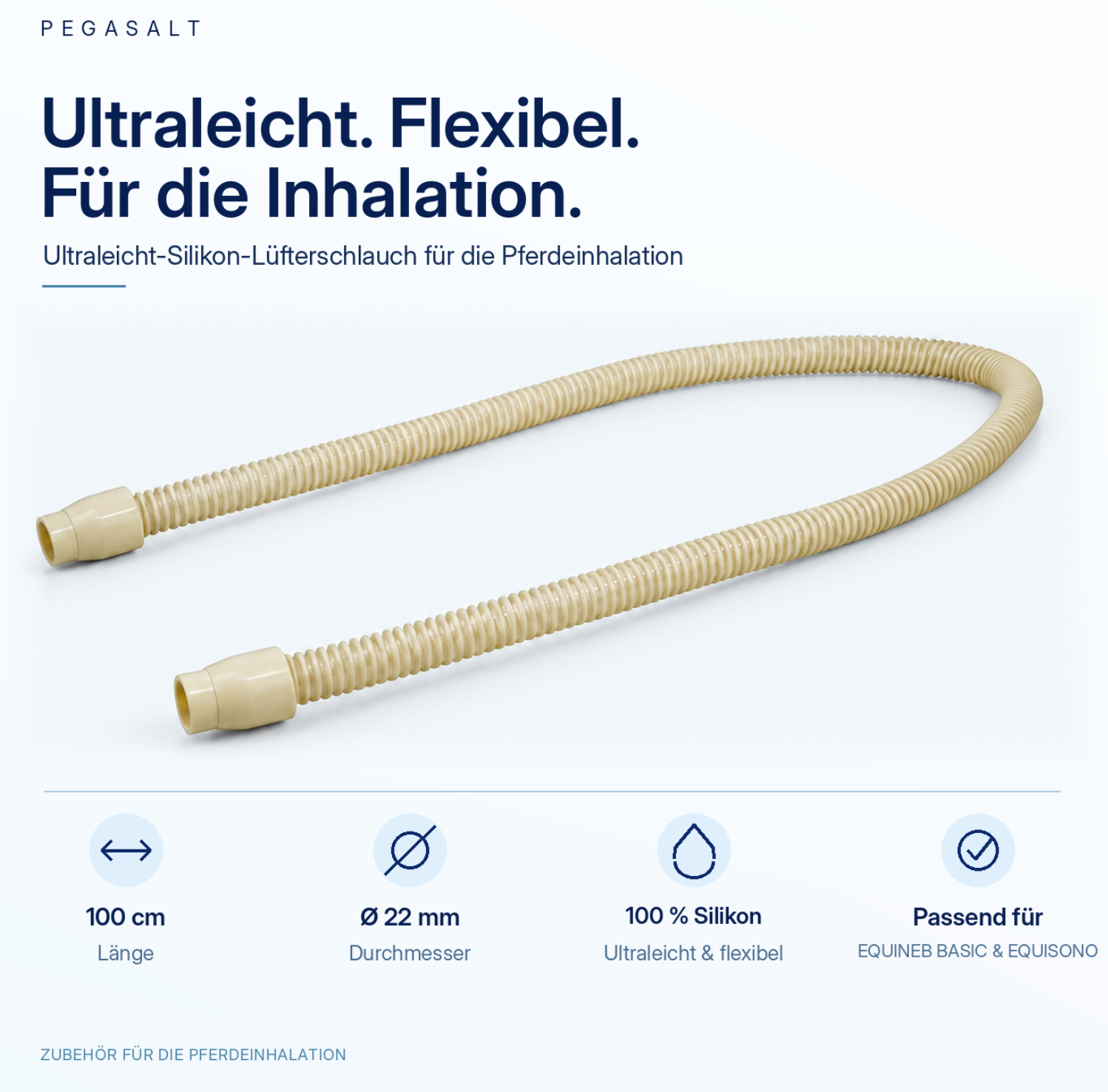 Nebelschlauch 100cm für den Equineb Basic & Pro | PEGASALT