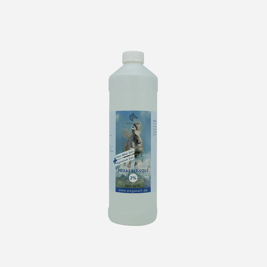 Pegasalt-Sole für Pferde zum Inhalieren | mit Salz vom Toten Meer 1000 ml | PEGASALT